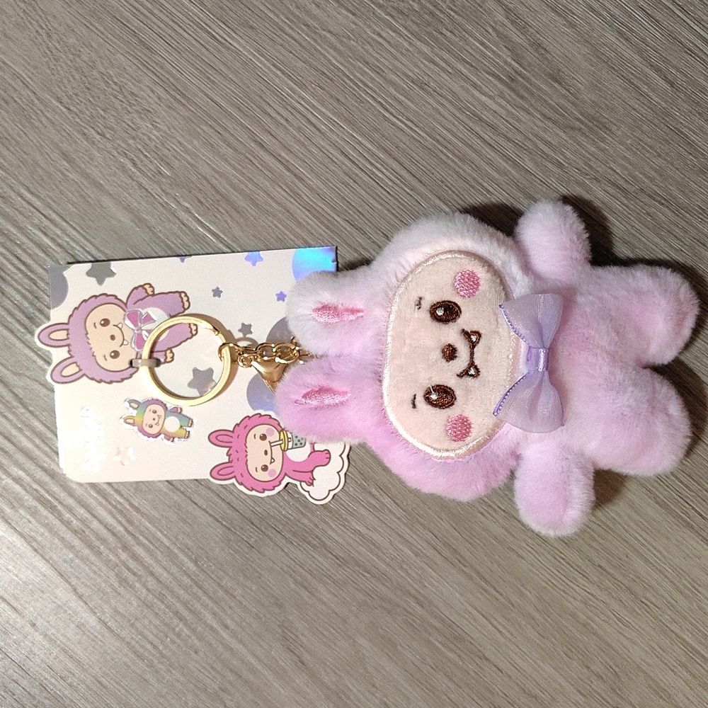 3 For $15🚚🆕Adorable Pink Bow Tie Bag Charm Keychain NWT